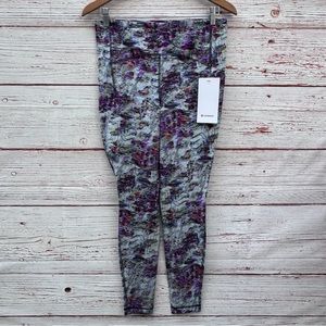 NWT Lululemon Limited Edition Swift Speed Tight 28" Firework Floral Multi Sz 10